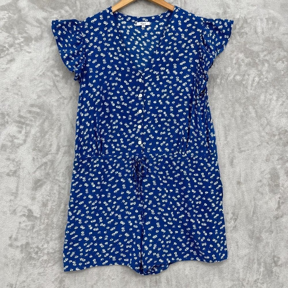 Rails Chloe Romper Floating Daisy Cobalt Flutter … - image 1